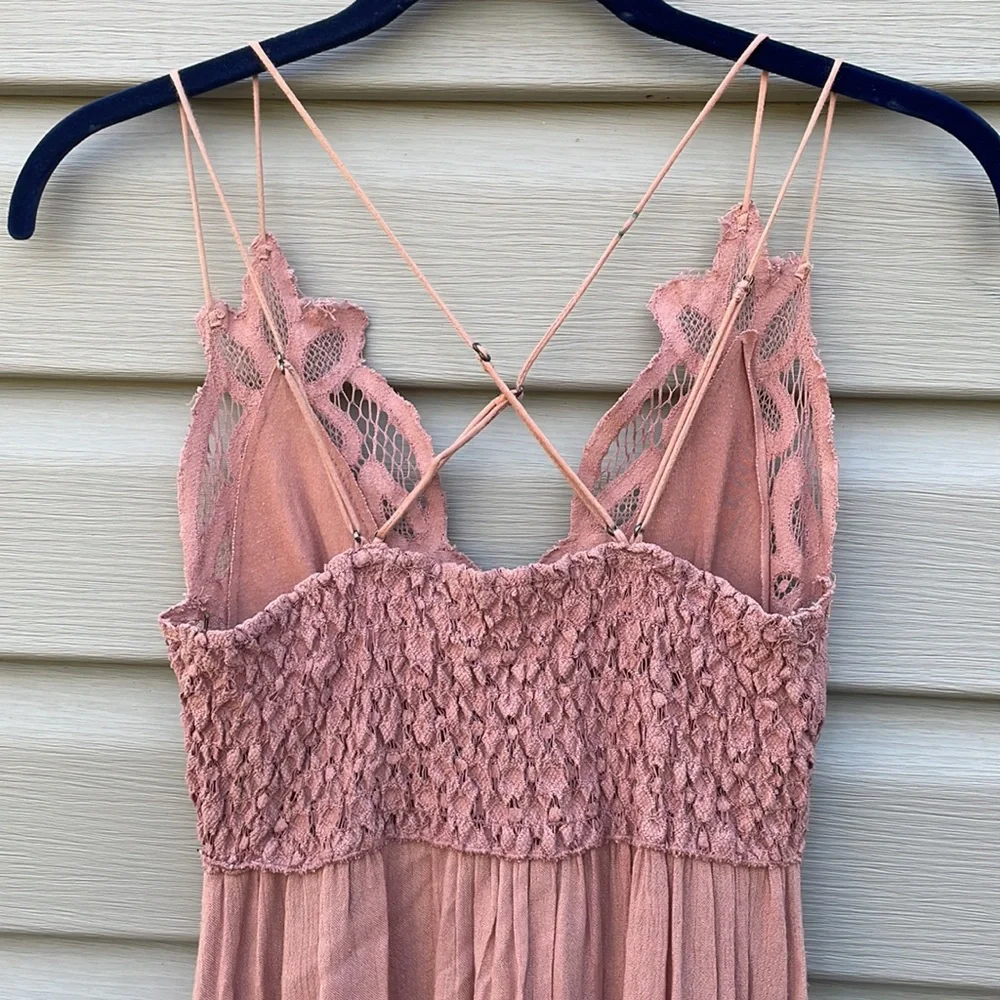 Free People Mauve One Adella Slip Dress